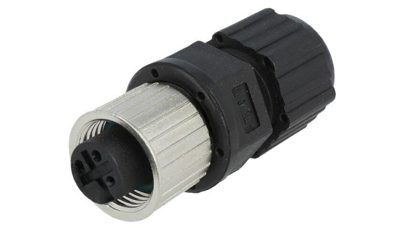 Złącze M12, żeńskie, PIN:3, wtyk, proste, 250V M12A-03BFFA-SL8001