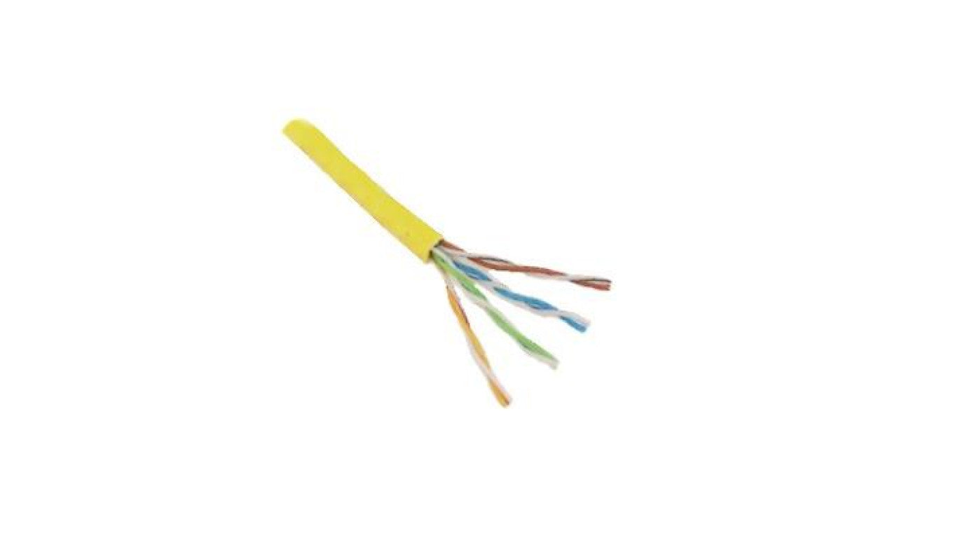 Przewód UTP kat.5e Multicable / Lanberg Żółty HQ Cu 305m