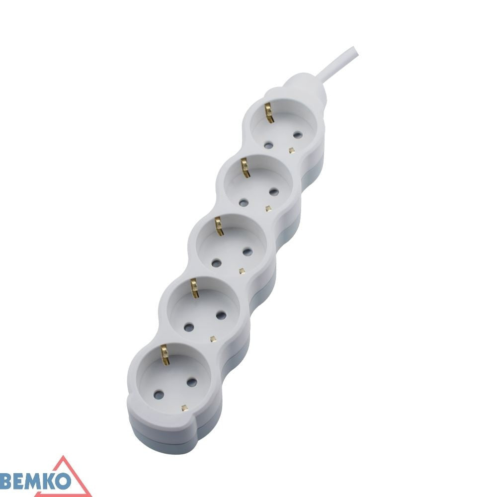 Przedłużacz na SCHUKO 5X 2P+Z 1.5MM X 5.0M