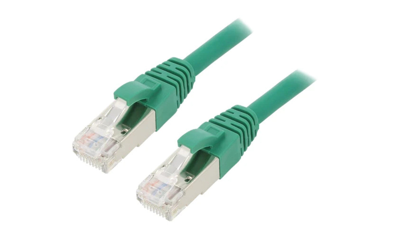 Patch cord ETHERLINE Cat.6a,S/FTP 6a linka Cu LSZH zielony 24441350