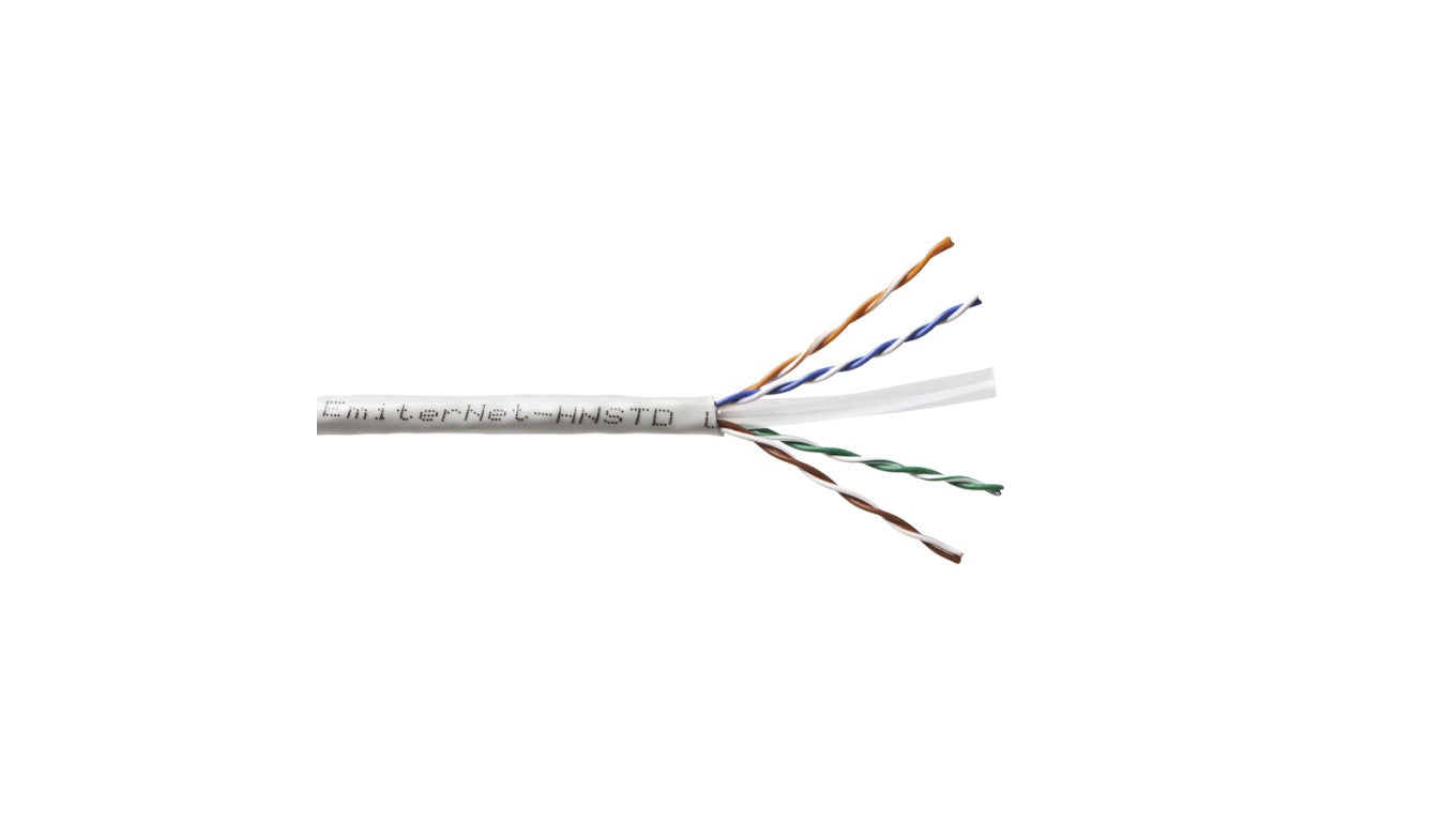 Kabel Emiter Net UTP (U/UTP) kat.6 450MHz drut standard PVC szary K/EMITERNET-UTP6PVC-STD /305m/