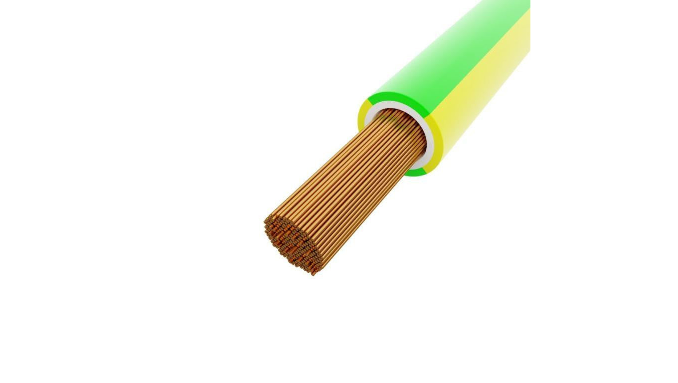 Przewód 2,5mm2 żół.-ziel. H07V-K 100m Linka sterownicza BiTOne 450/750V 4855