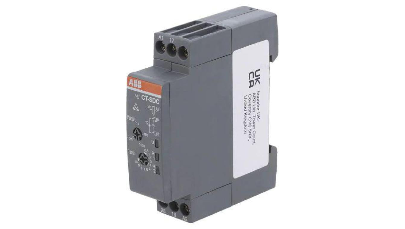 Przekaźnik czasowy 0,05÷10min SPDT 24÷240VAC 24÷48VDC IP20 1SVR508211R0100