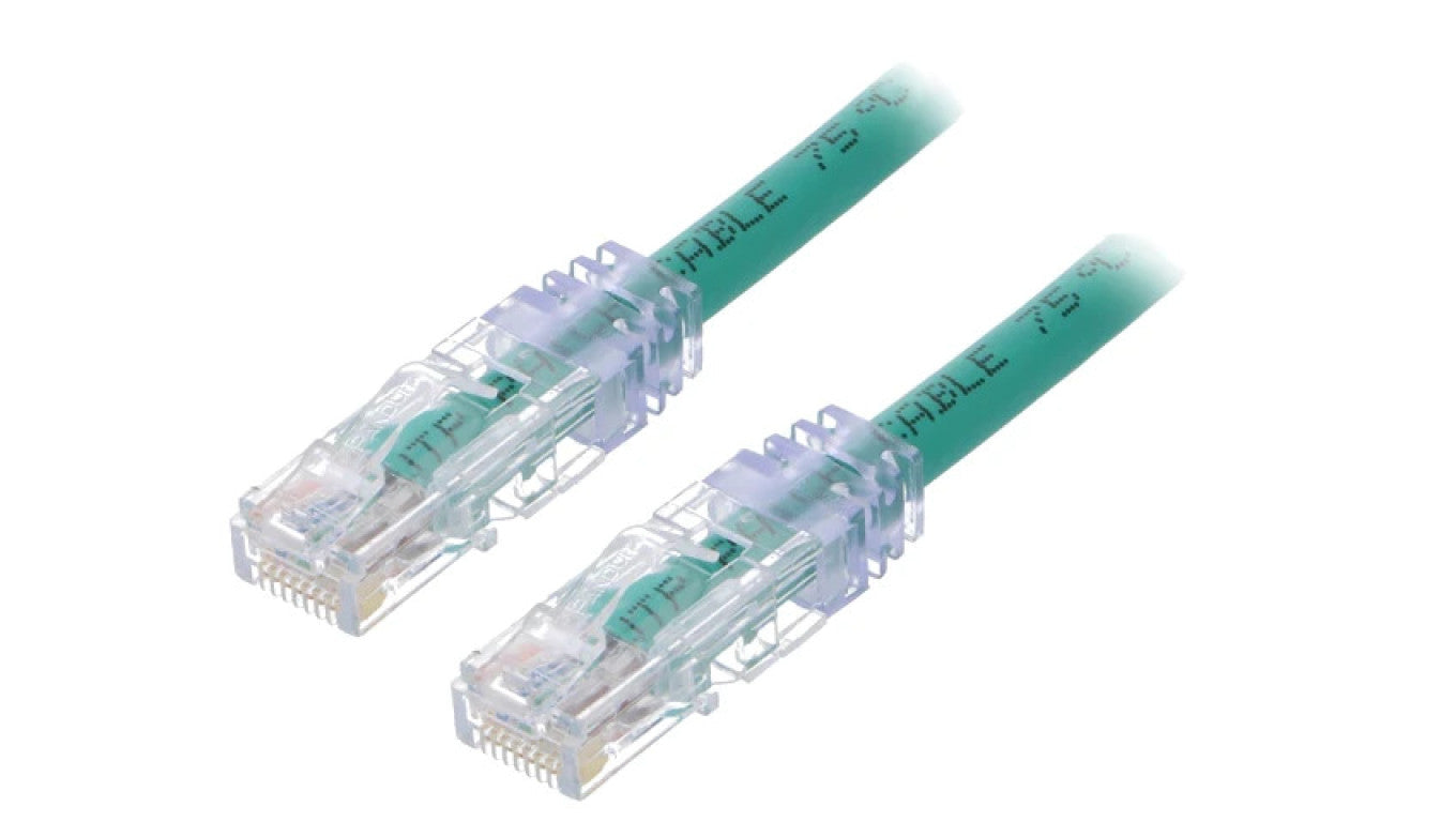 Patch cord TX6A™ 10Gig,U/UTP 6a drut Cu PVC zielony 3m 24AWG UTP6AX3MGR