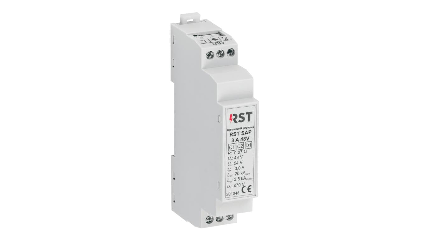 Ogranicznik przepięć do pętli systemów sygnalizacji pożaru D1 RST SAP 3A 48V 201 048