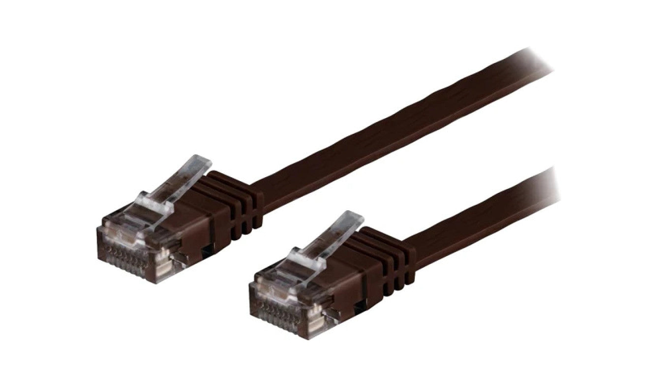 Patch cord U/UTP 6 linka Cu PVC ciemnobrązowy 7m 32AWG 95898
