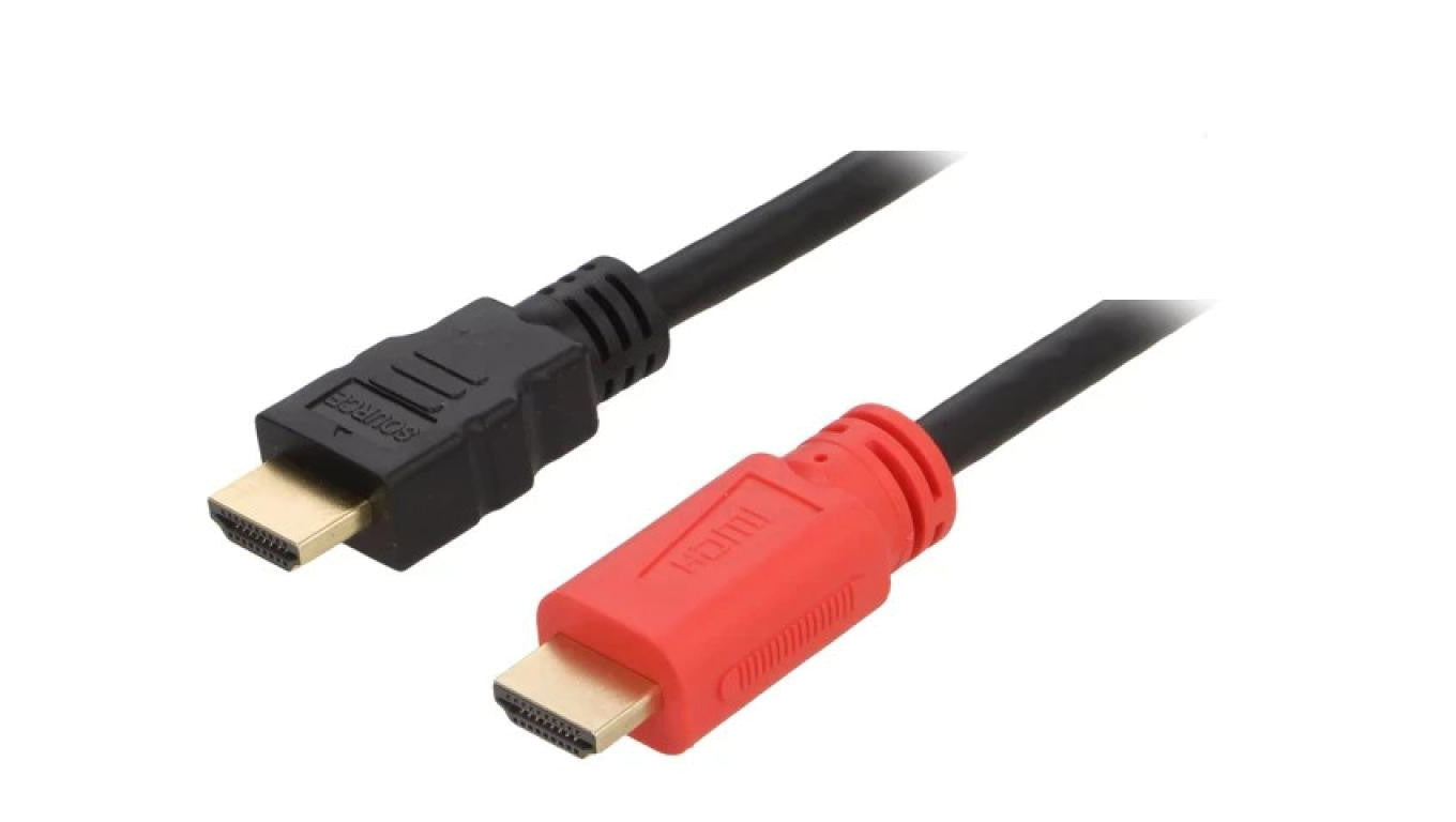 Kabel HDMI 1.4 ze wzmacniaczem HDMI wtyk z obu stron 10m AK-330118-100-S