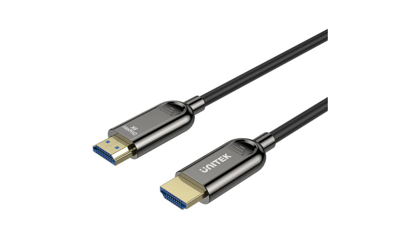 UNITEK Kabel optyczny HDMI 2.1 8K Ultra High Speed 8K@60 4K@120 15m