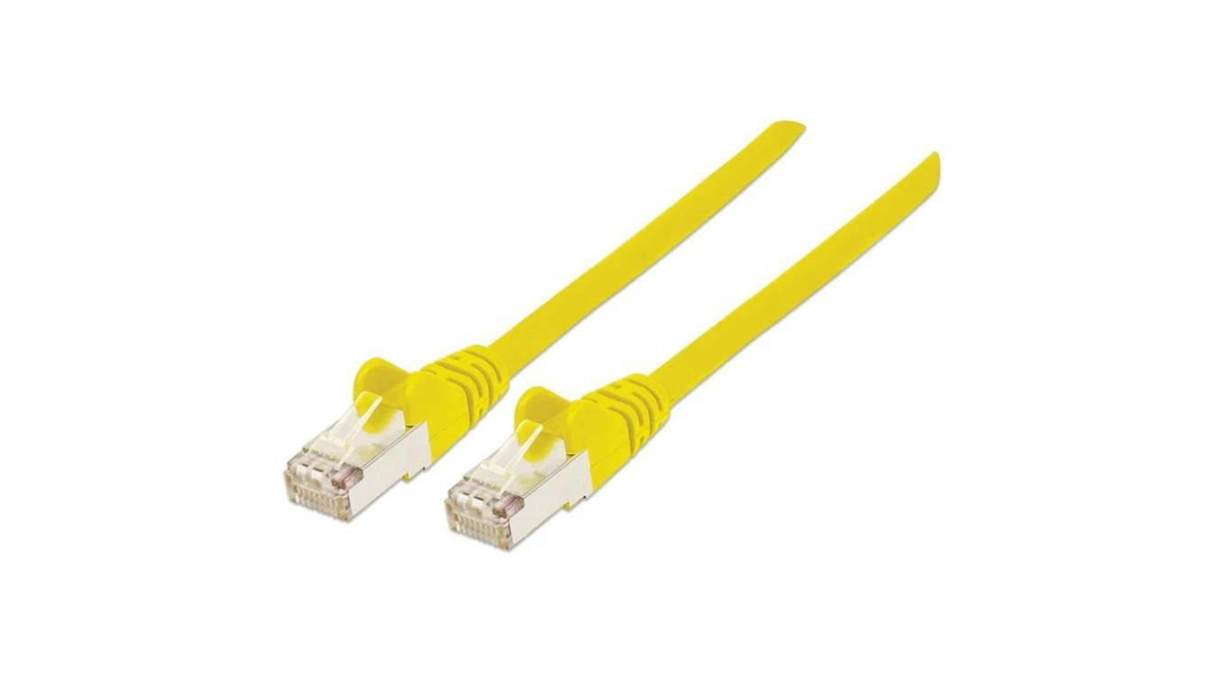 Kabel krosowy, Patchcord Cat7 SFTP 100 CU LSZH żółty /1 m/