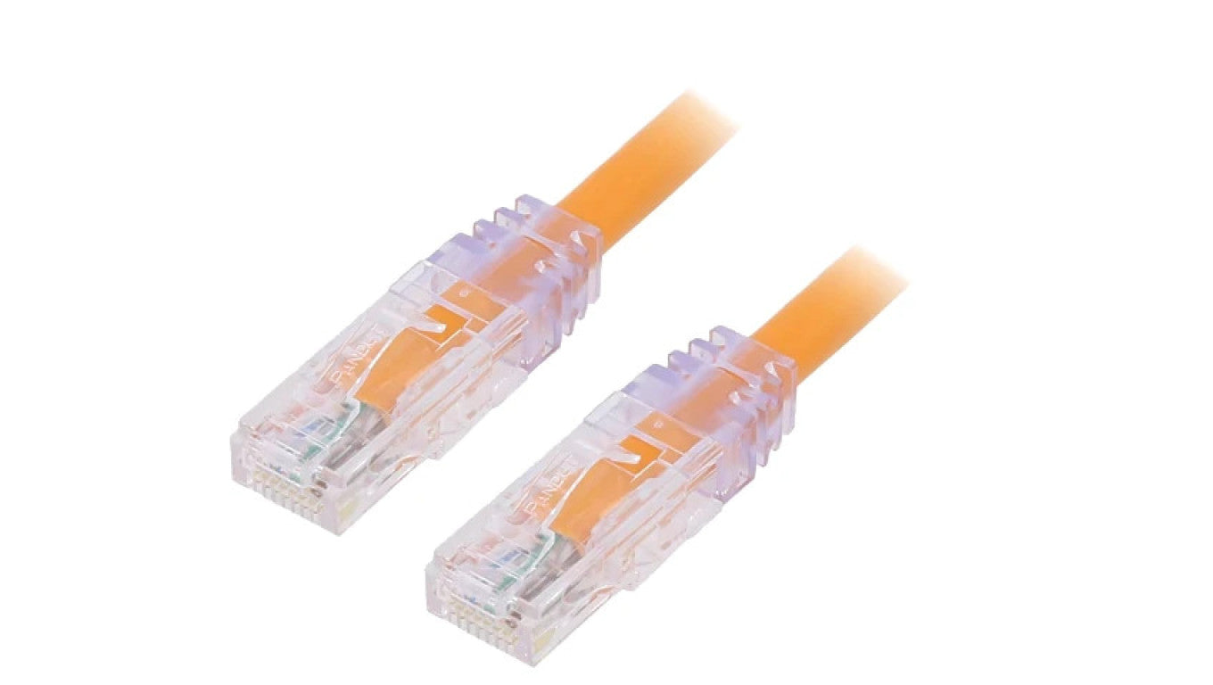 Patch cord TX6A™ 10Gig,U/UTP 6a drut Cu PVC pomarańczowy 1m UTP6AX1MOR