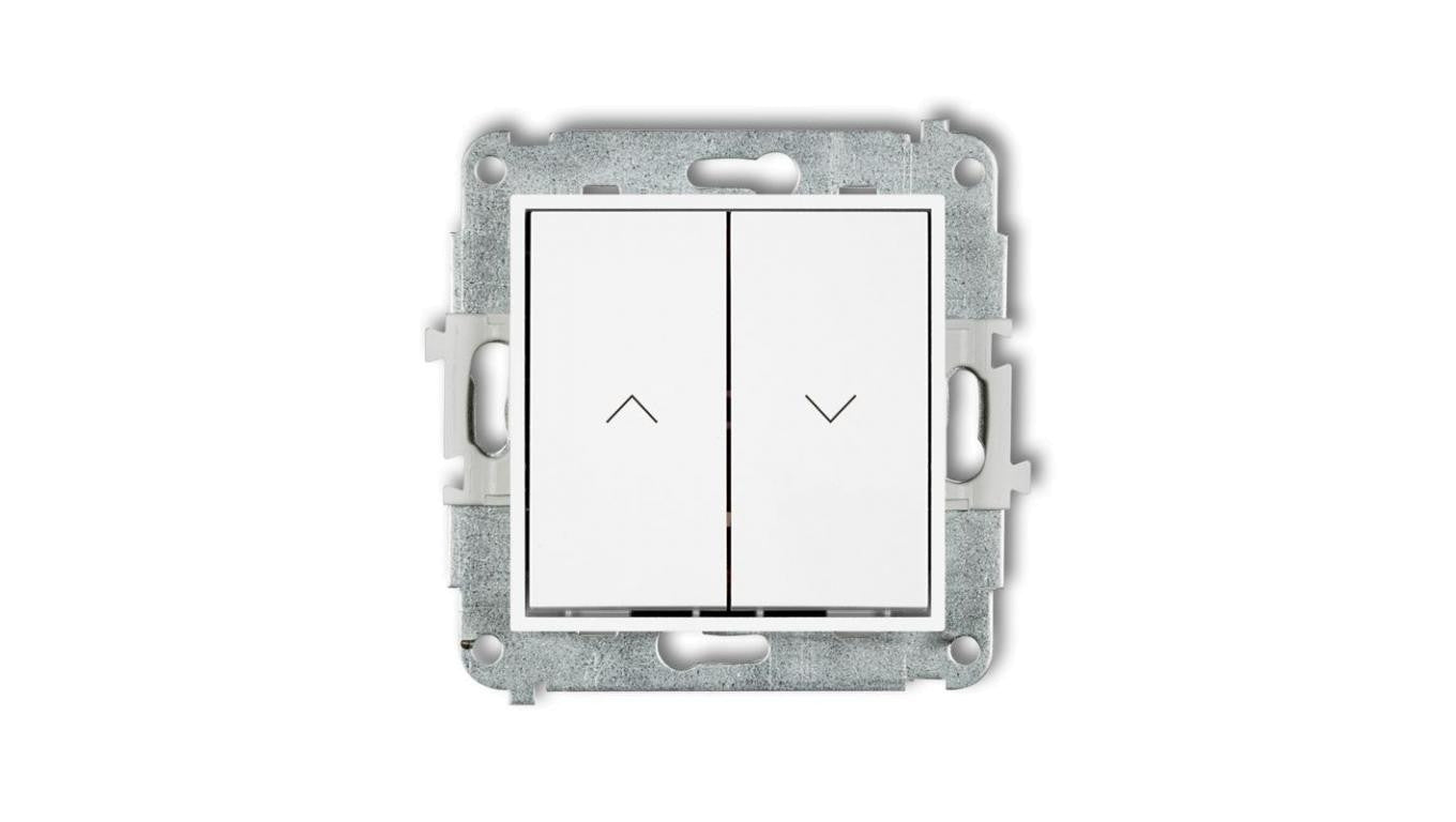 MINI Mechanizm łącznika żaluzjowego z podtrzymaniem biały mat 25MWP-88