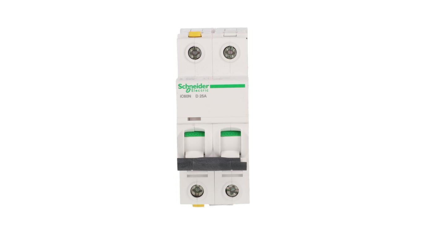 Wyłącznik nadprądowy 2P D 25A 6kA AC iC60N-D25-2 Acti9 A9F05225