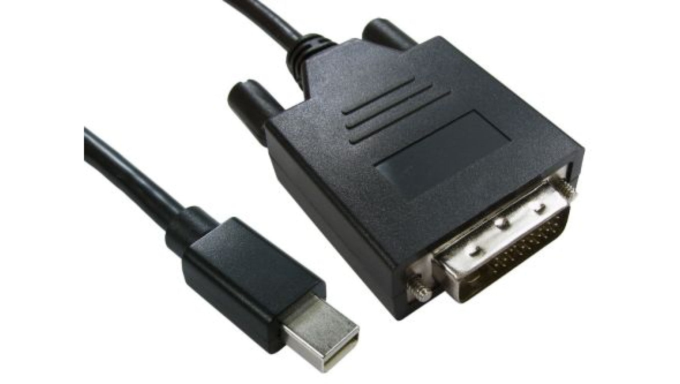 Kabel DisplayPort 3m Męskie Mini DisplayPort to Męski przewód DVI-D. Czarny