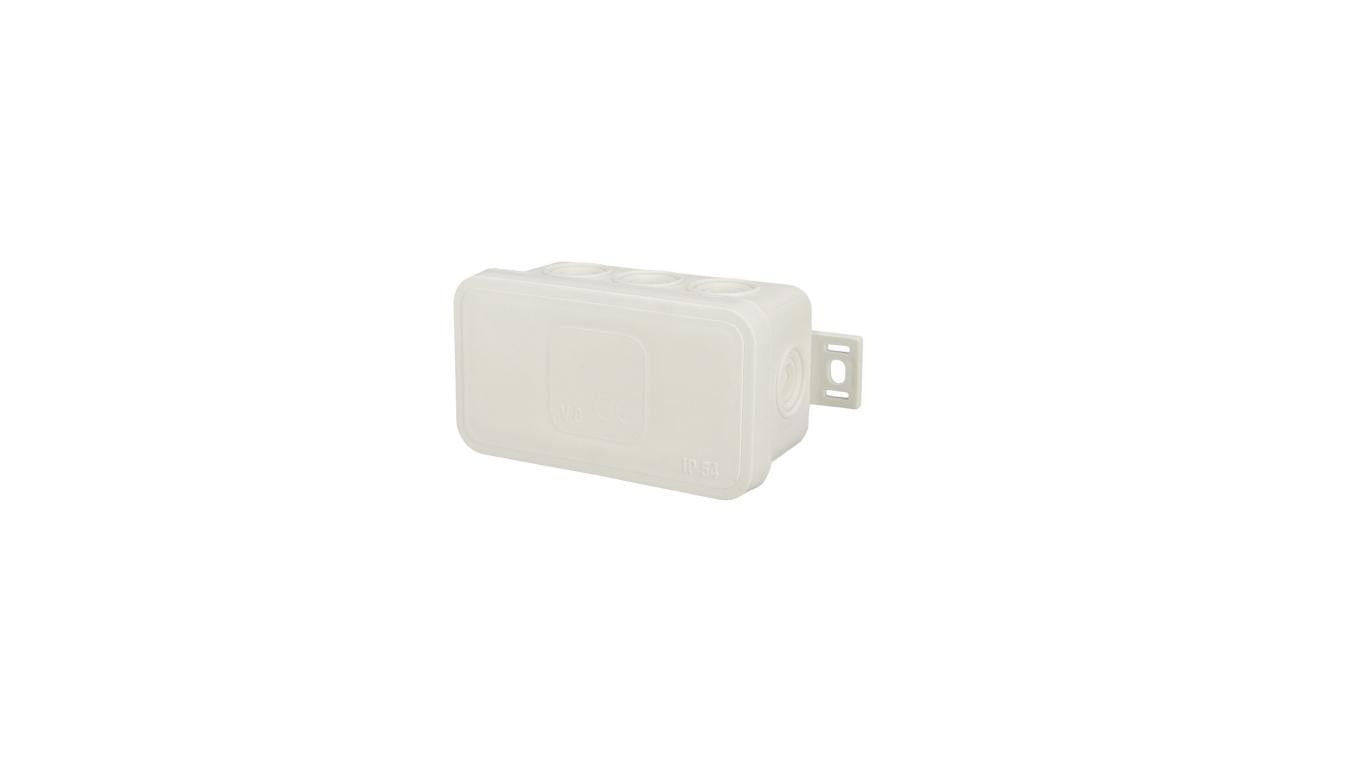 Puszka hermetyczna natynkowa elastyczna 80x45x41mm 8-wlotowa, zamknięcie na klik IP54 biała EDO