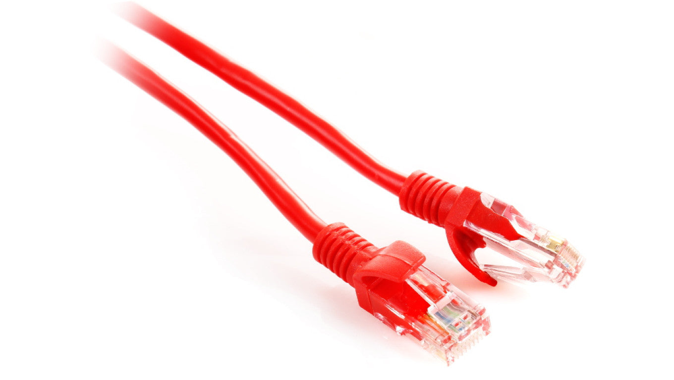 Patchcord skrętka kat. 5e UTP, 0,25m, czerwony (GF-PC5EUTP-0.25R) GETFORT