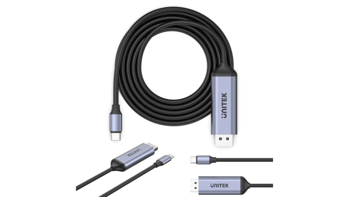 UNITEK Kabel USB typ-C / DisplayPort 1.4 8K@60 (wtyk / wtyk) 1,8m