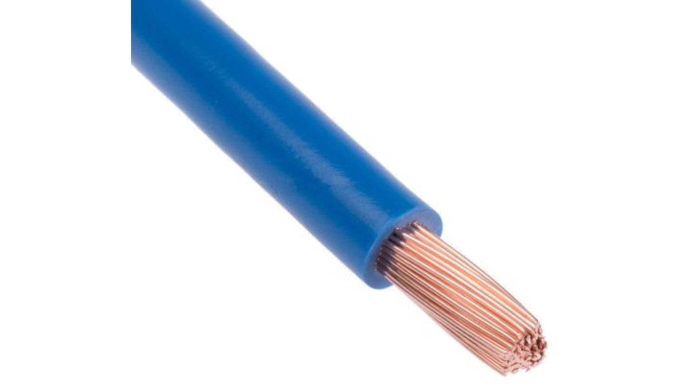 Jednożyłowy kabel sterowniczy CSA 10 mm², Maximum of +70 C 600 V Niebieski, RS PRO