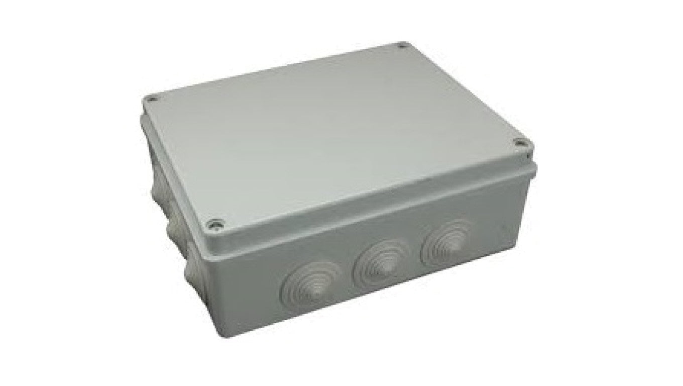 Puszka n/t hermetyczna 240x190x90 12 dławików IP65 szara S-BOX 506