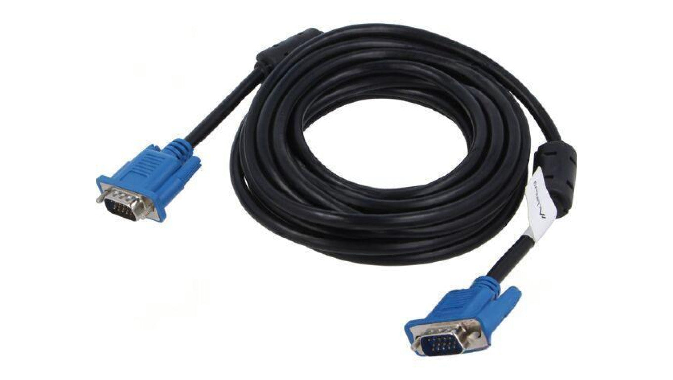 Kabel D-Sub 15-PIN HD wtyk z obu stron czarny 5m Żyła: CCS CA-VGAC-10CU-0050-BK