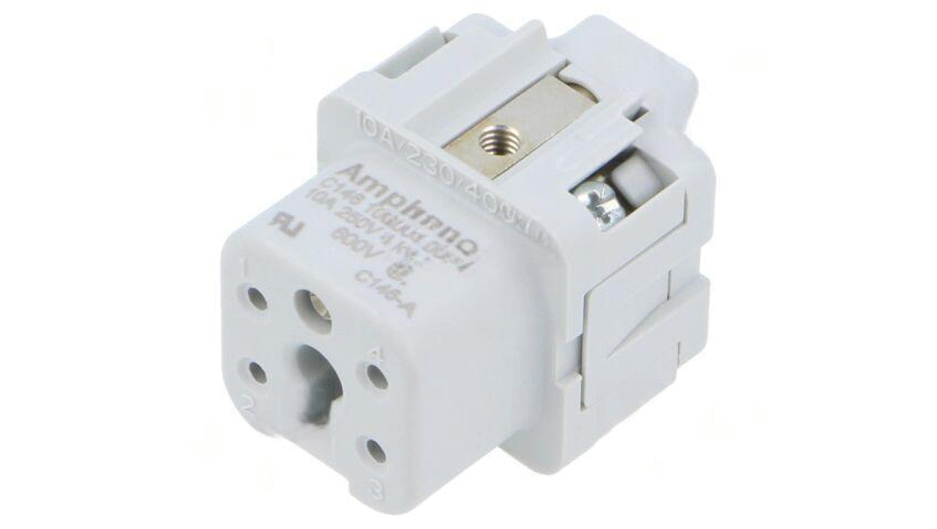Złącze HDC wkładka stykowa żeńskie 10A 230V -PIN 5 4+PE C14610B0040024