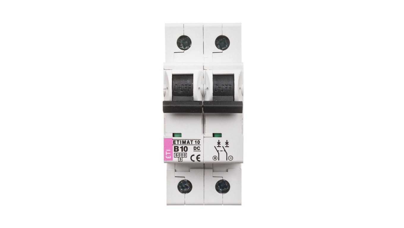 Wyłącznik nadprądowy 2P B 10A 6kA DC ETIMAT10 002128714