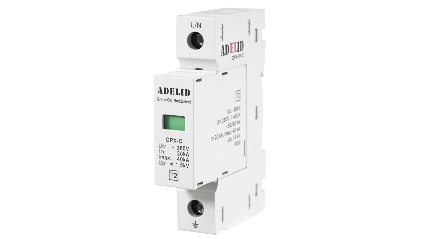 Ogranicznik przepięć T2 1P 1,5kV 20kA OPX-1P-C