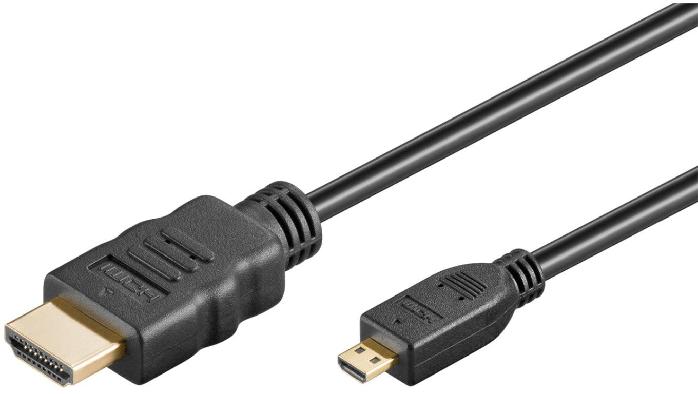 Przewód HDMI™ o dużej szybkości transmisji z Ethernetem (Micro, 4K @ 60 Hz) - Długość kabla 1.5 m