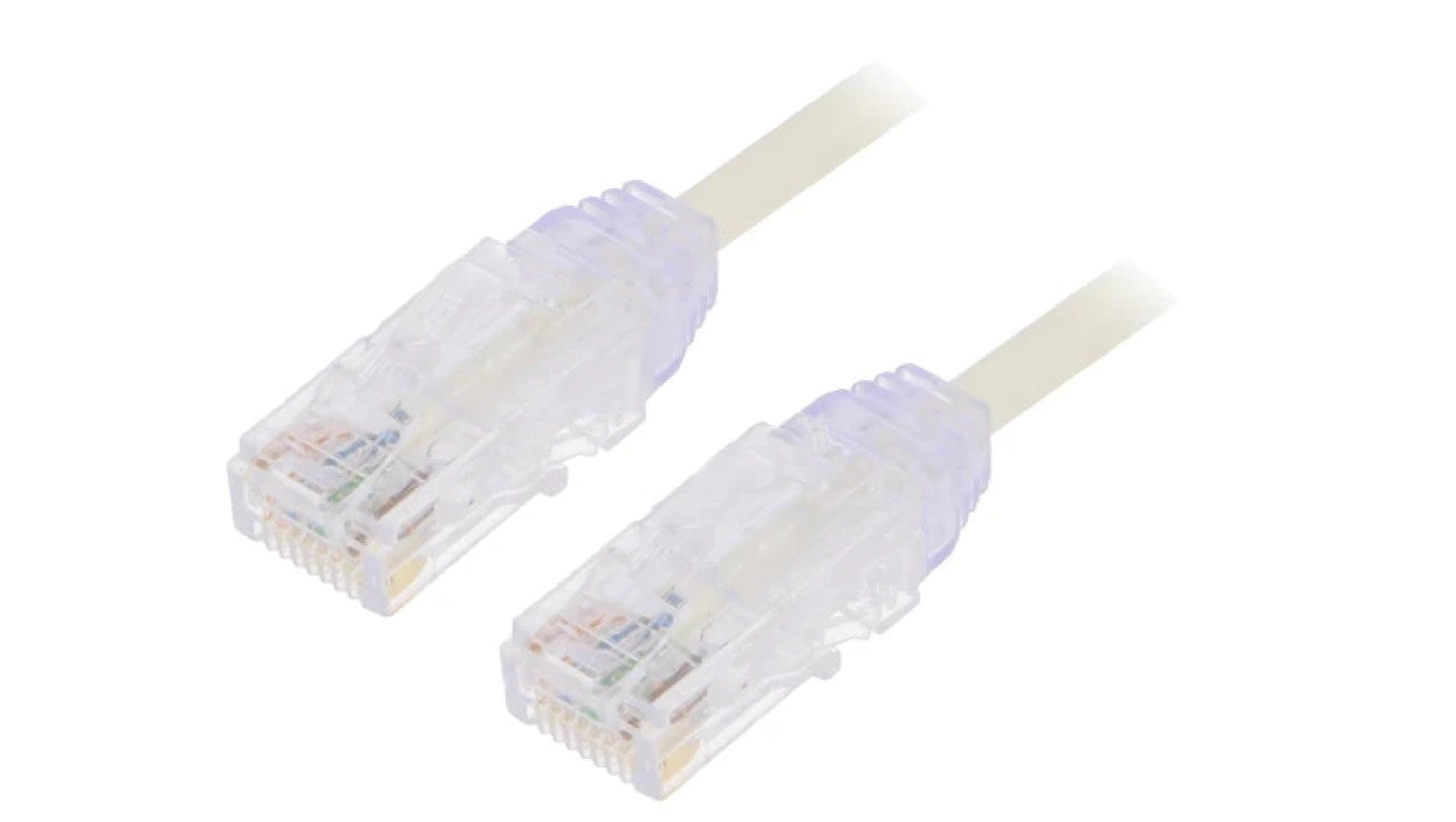 Patch cord TX6-28™,U/UTP 6 linka Cu LSZH biały 1m 28AWG UTP28SP1M