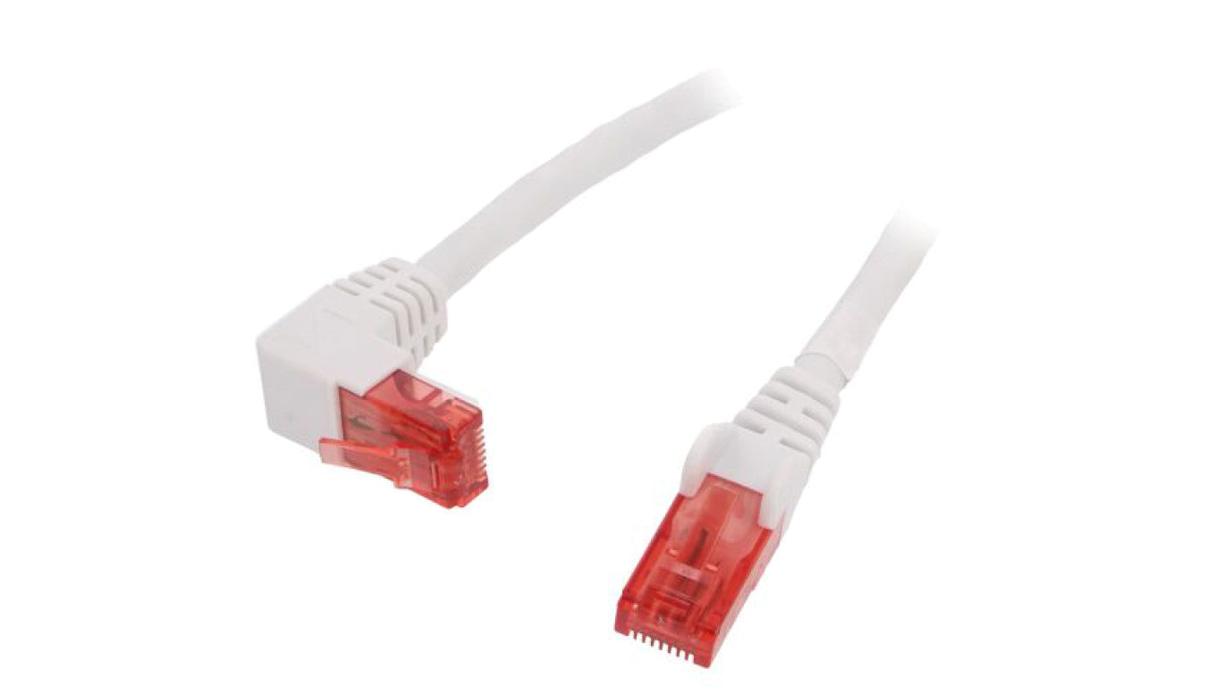 Patch cord U/UTP 6 linka CCA PVC biały 10m 25AWG 51526
