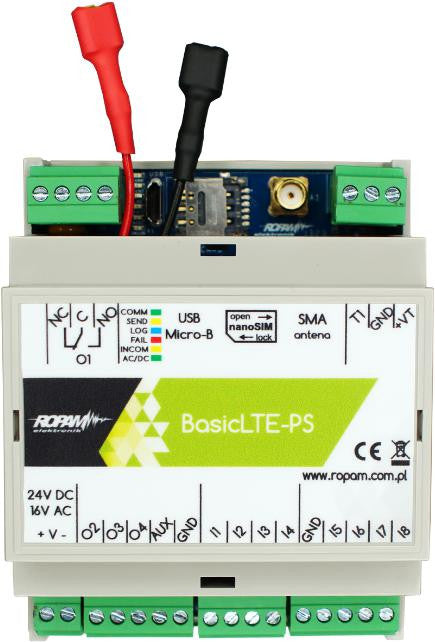 ROPAM Basic4G-PS-D4M moduł powiadomienia i sterowania LTE (2G/4G)