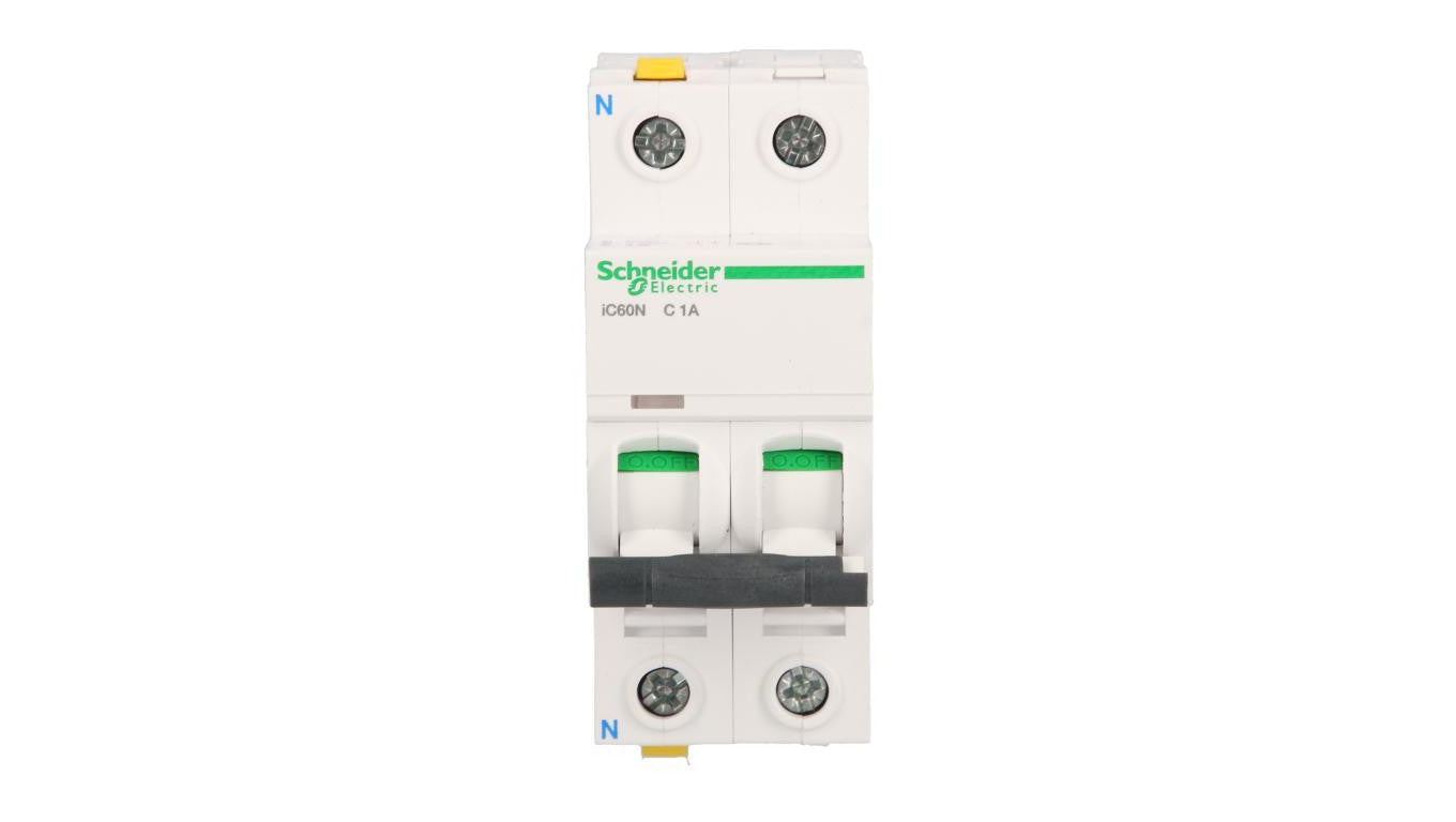 Wyłącznik nadprądowy 1P+N C 1A 6kA AC iC60N-C1-1N Acti9 A9F04601