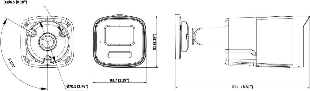 Kamera IP Hikvision DS-2CD1T67G3-LIU(2.8mm)