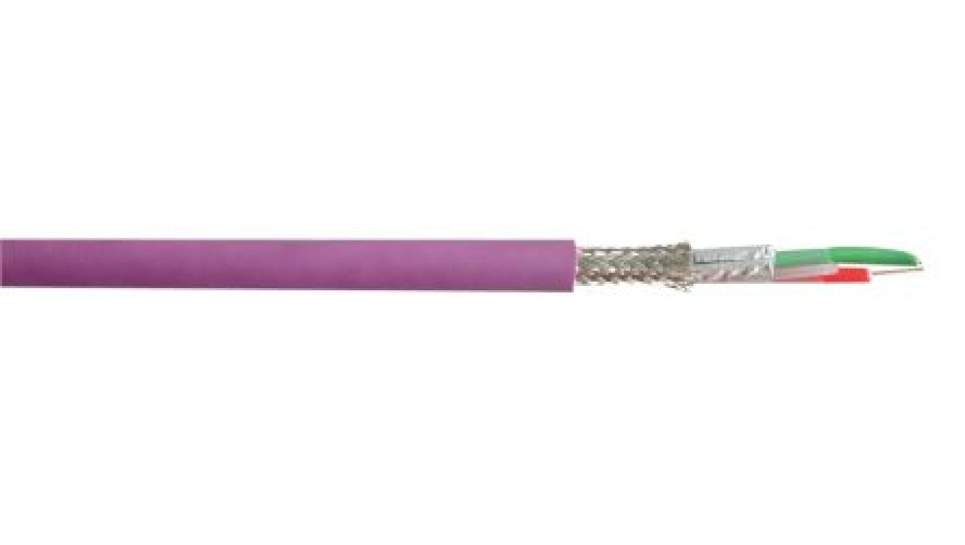 Kabel magistrali, dł. 100m, Ø 7.2mm 1-rdzeniowy Ekranowany, izolacja Polichlorek winylu PVC