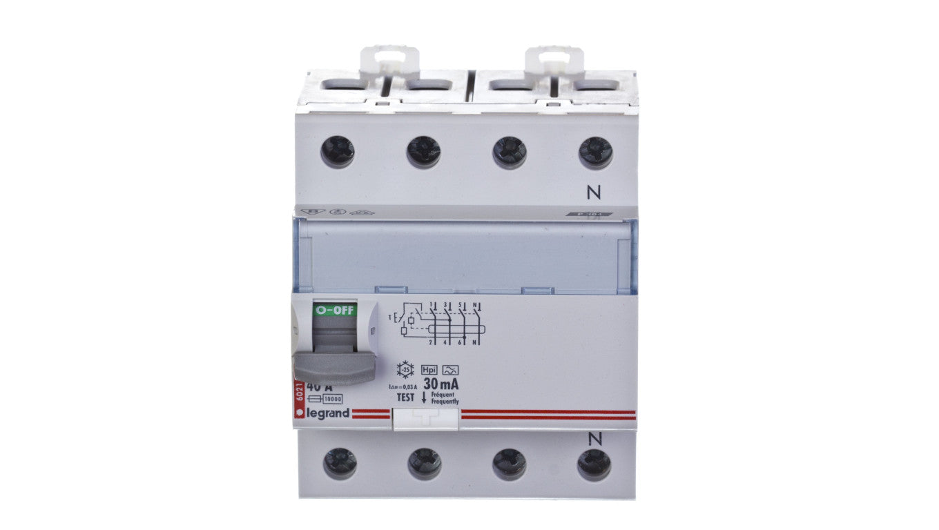 Wyłącznik różnicowoprądowy P 304 4P 40A 0,03A Typ F (HPI) SERII DX3 411695