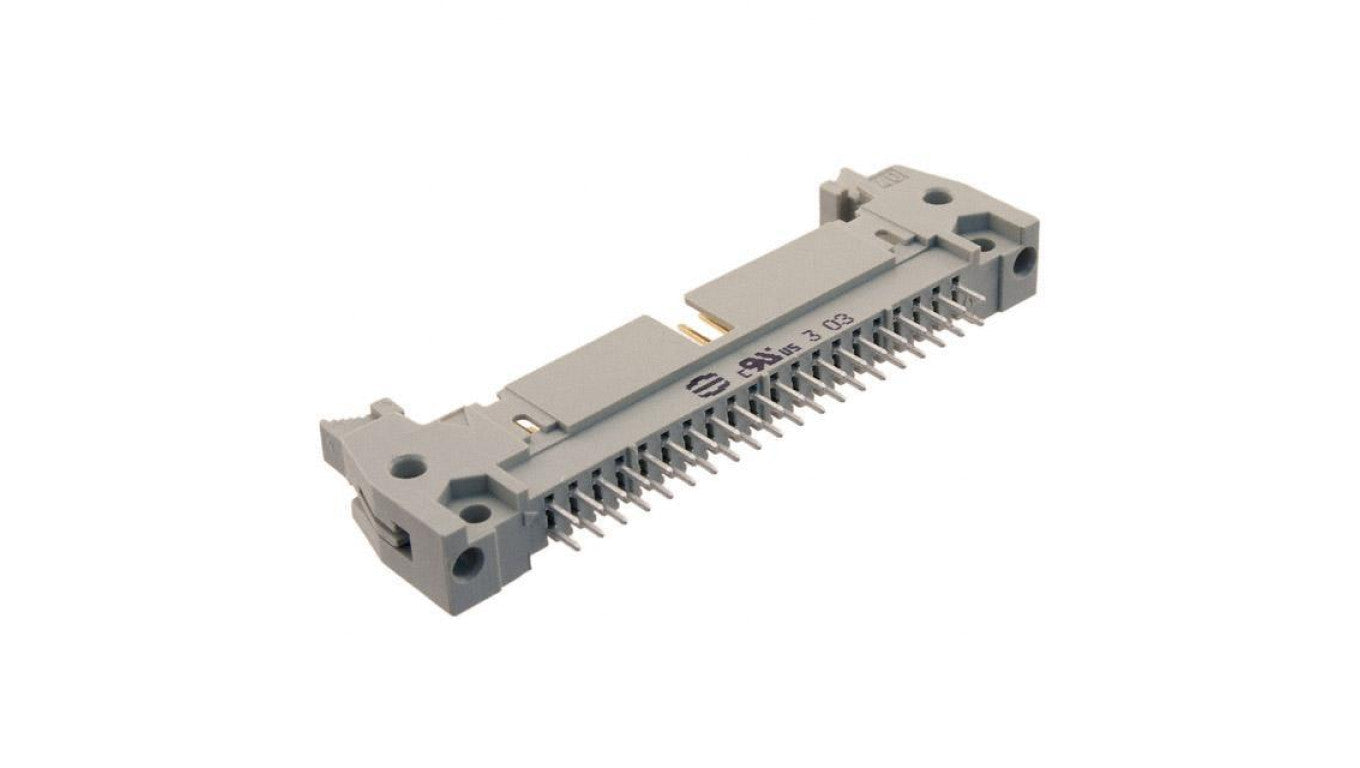 Gniazdo IDC męskie PIN: 40 proste z wyrzutnikiem THT 2,54mm 09185407914
