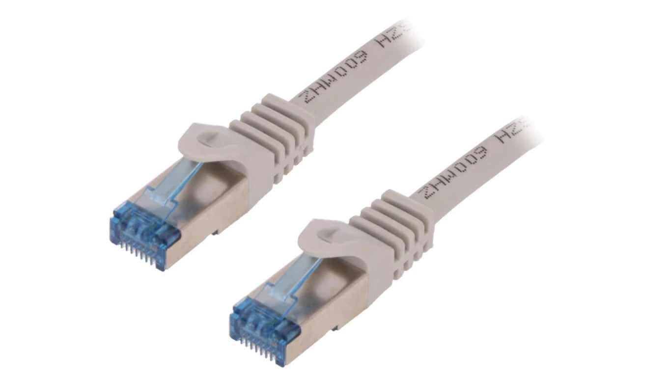 Patch cord S/FTP 6a linka Cu LSZH szary 5m 26AWG CQ4072S