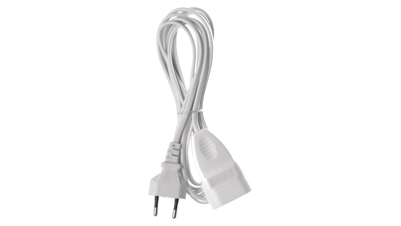 Przedłużacz 2× 075 mm 1 gniazdo 3m biały P01303