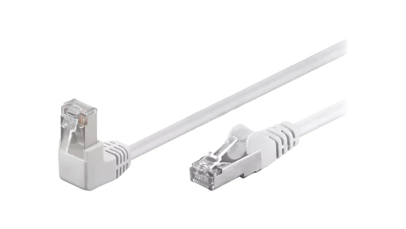 Patch cord F/UTP 5e linka CCA PVC biały 5m 26AWG 94182