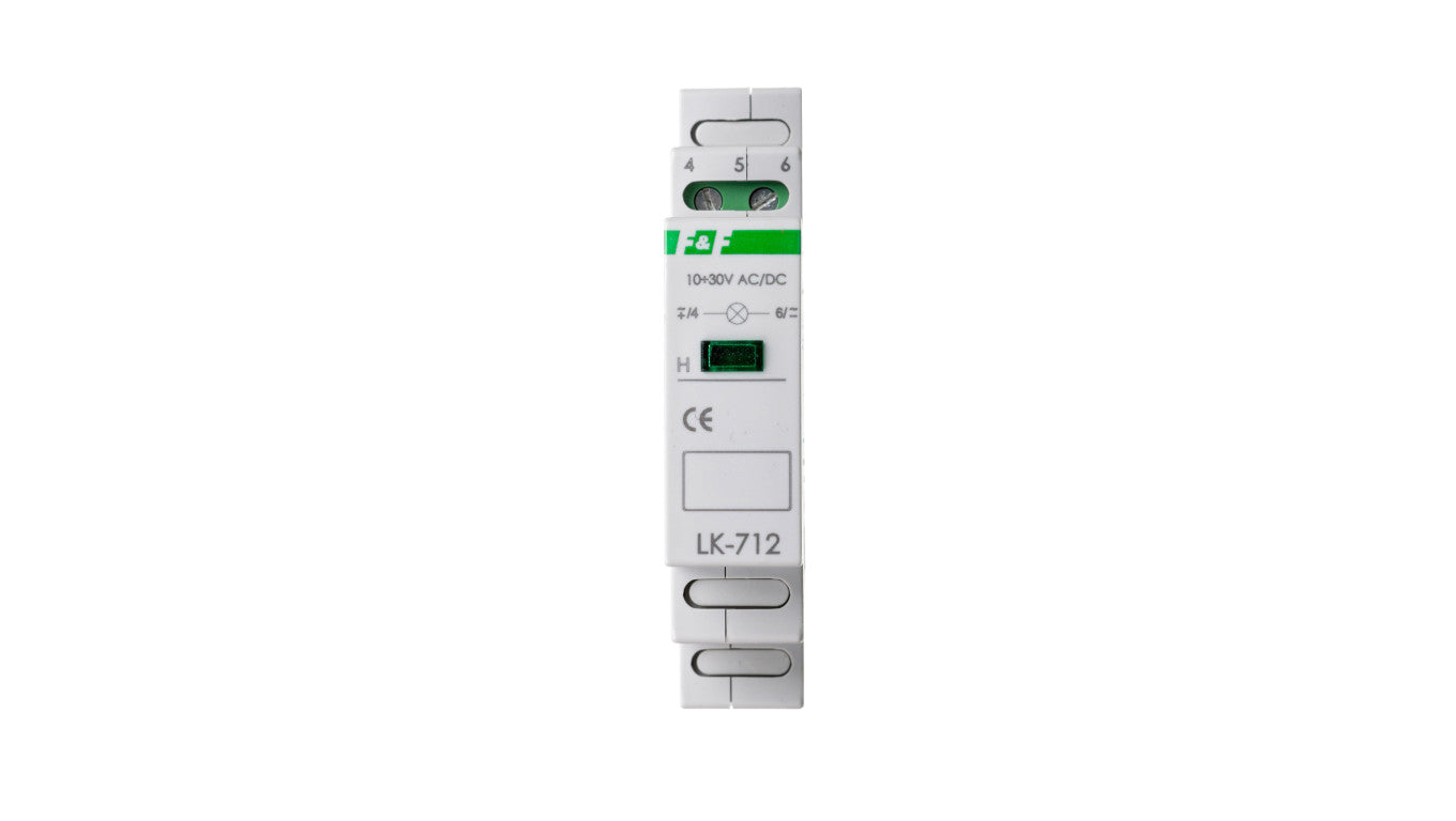 Lampka modułowa 1-fazowa zielony 10-30V AC/DC LK-712G-10-30V