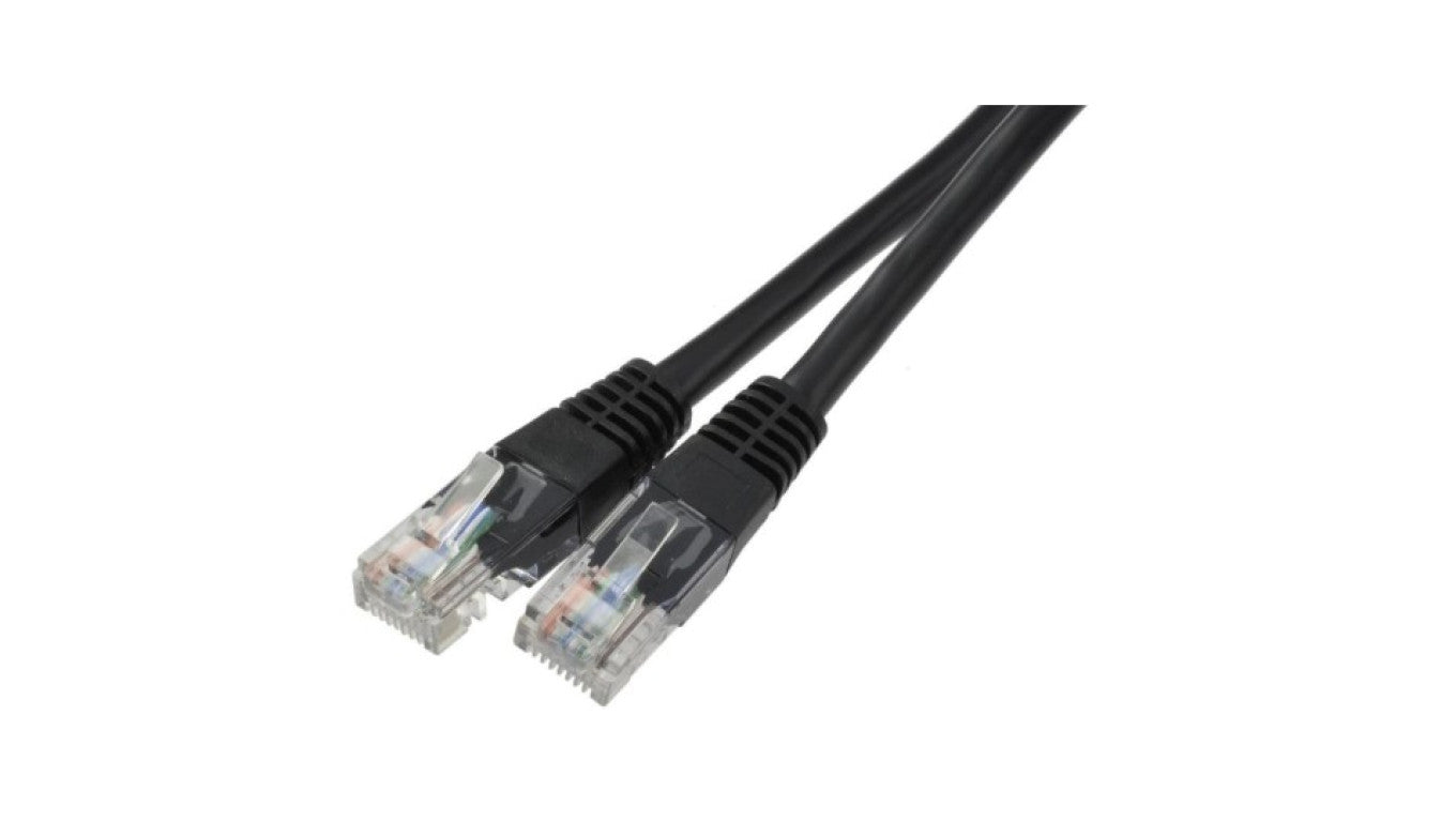 Patchcord UTP kat.6 kabel sieciowy LAN 2x RJ45 linka czarny 10m
