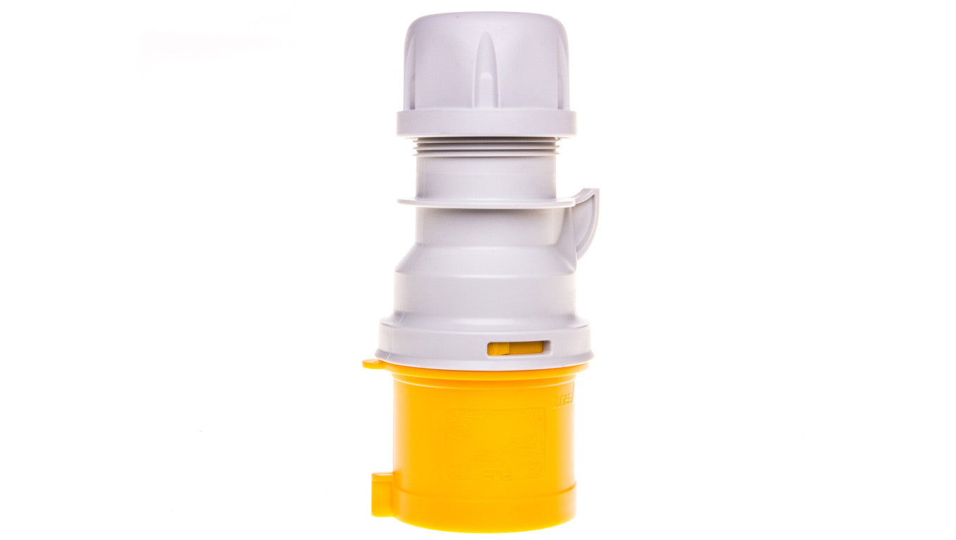 Wtyczka przenośna 32A 3P 110V żółta IP44 SHARK 023-4