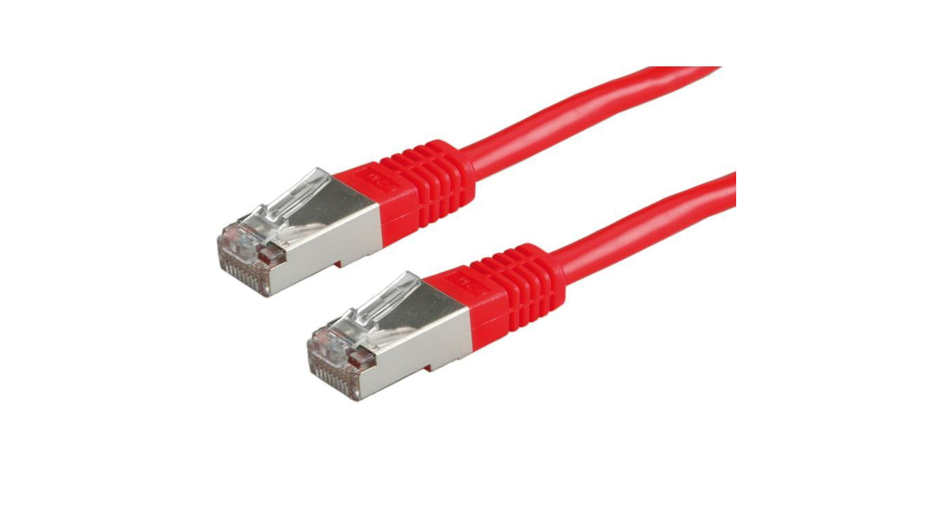 VALUE Kabel krosowy kat. 6 (klasa E) S/FTP (PiMF), czerwony, 0,5 m