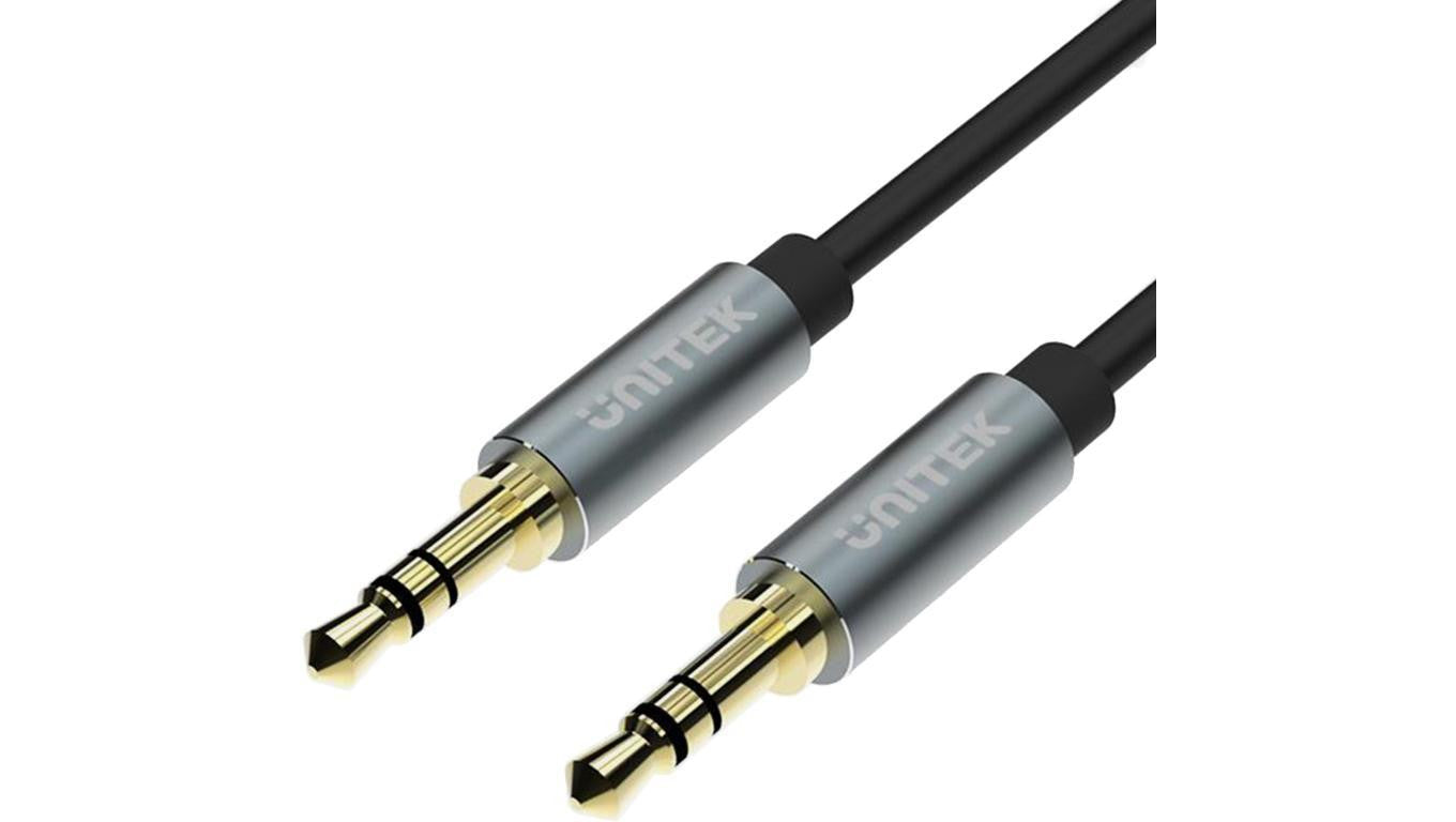 Unitek Y-C922ABK przewód miniJack 3.5mm -miniJack TWIST 1,5m