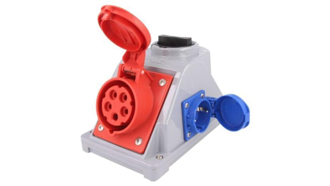 Złącze zasilające 3-fazowe AC, gniazdo żeńskie, 16A/400VAC 960615511 (SCHUKO)