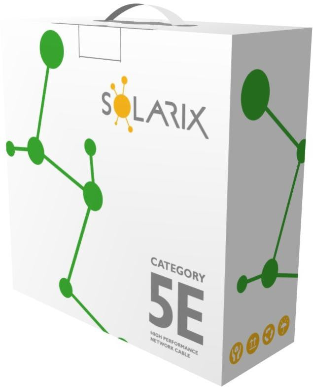 KABEL SKRĘTKA SOLARIX CAT.5E U/UTP PVC karton 305m