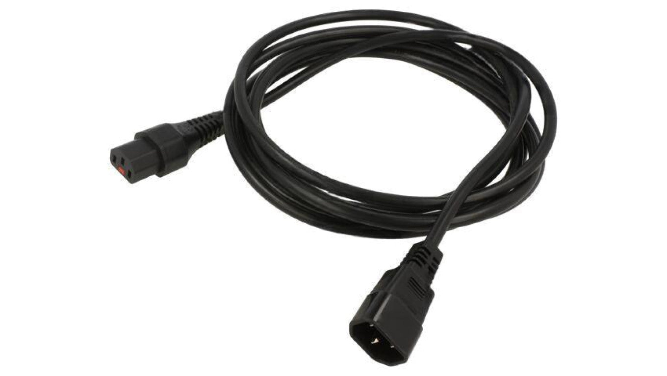 Kabel IEC C13 żeński, IEC C14 męski 3,5m z blokadą IEC LOCK IL13-C14-H05-3100-350