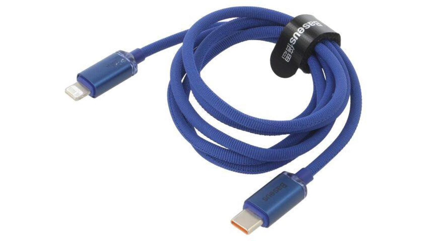 Kabel USB 2.0 Apple Lightning wtyk - USB C wtyk 1,2m niebieski CAJY000203