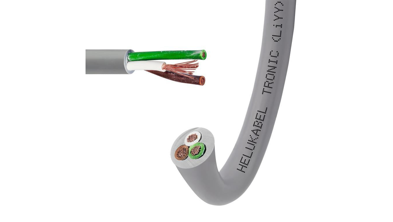 Kabel sterowniczy TRONIC LIYY 3x0,25mm2 szary 500V olejoodporny linka Helukabel /100m/
