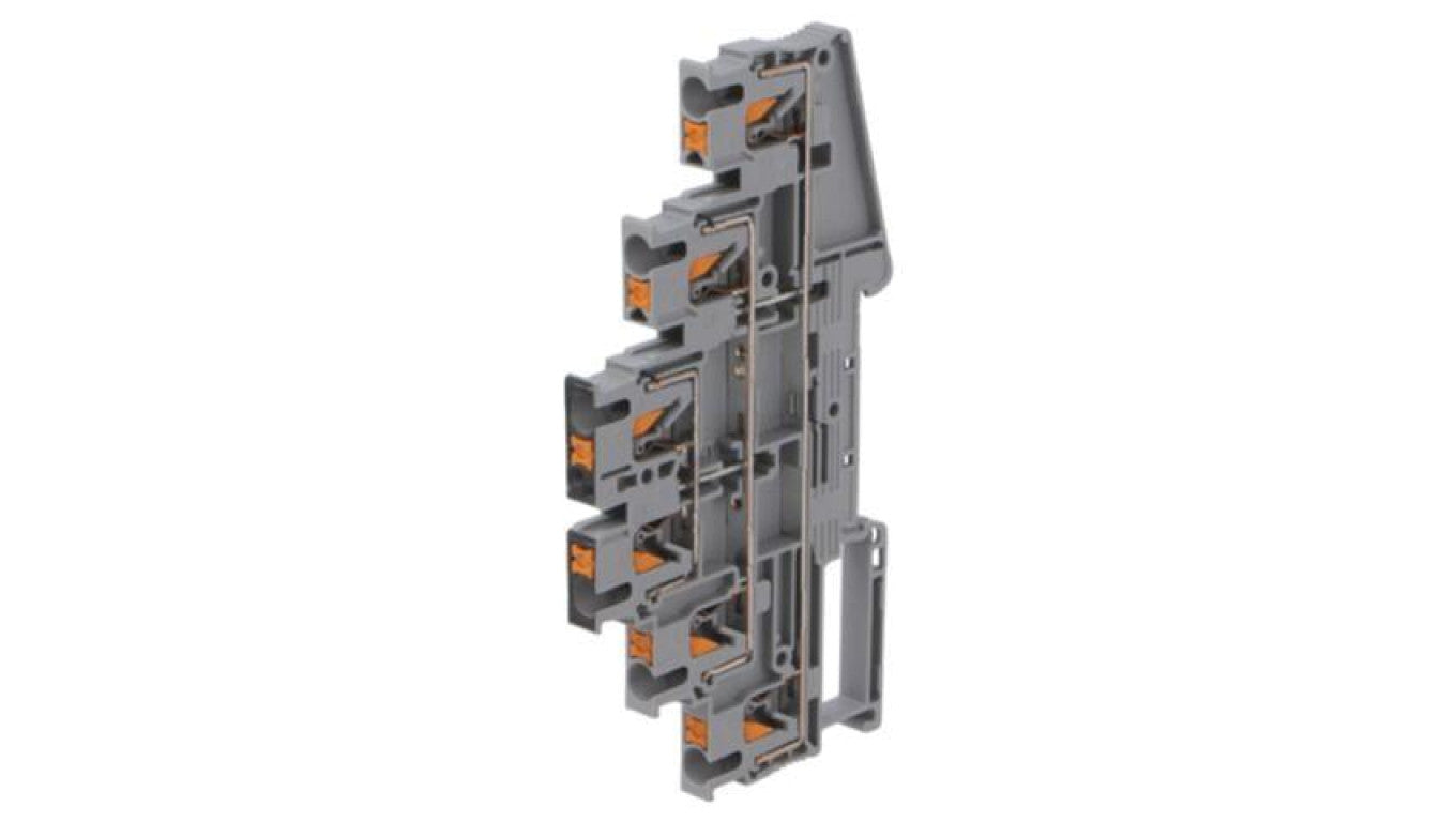 Złączka szynowa, PT, 20A, 800V, na szynę DIN, push-in, szary, 5.2mm 3210512