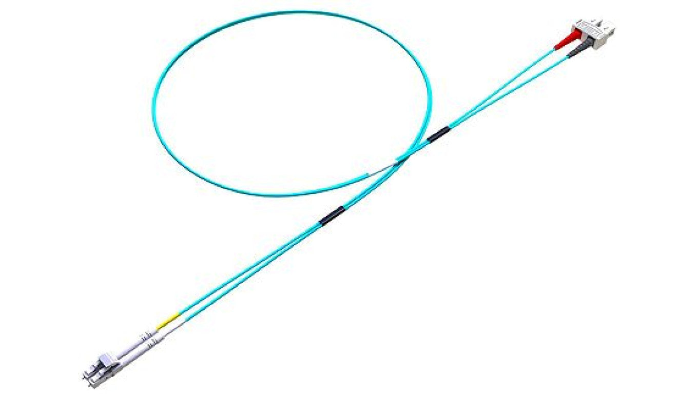 Kabel światłowodowy, średnica: 900μm, OM3 Wielomodowy, Niebieski, LC/SC